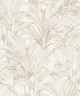 Papel de Parede Muse Folhagem Branco e Dourado A51402