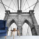 Papel de Parede New York Brooklyn Bridge Sala Painel - 416pcp Papel de Parede New York Brooklyn Bridge Sala Painel - 416pcp