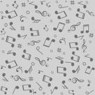 Papel De Parede Notas Musicais Cinza