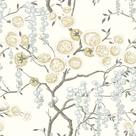 Papel de parede Orainege bege floral autoadesivo vinílico 45 x 300 cm Papel de parede Orainege bege floral autoadesivo vinílico 45 x 300 cm