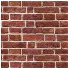 Papel de parede OSECAGE Red Brick Peel and Stick 44cm x 10m