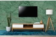 Papel de Parede Painel 3D Mármore Carrara Verde Escuro 3,5M Revestimento Pedra Requinte Auto Colante