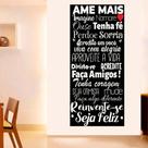 Papel de Parede Painel Frase Ame Mais Papel de Parede Painel Frase Ame Mais