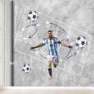 Papel De Parede Painel Futebol Messi Campo Estádio Infantil