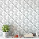 Papel de Parede Para Quarto E Sala Gesso Triangular 3D Com Efeitos de Sombras 1 Metro