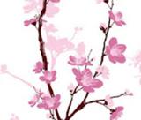 Papel De Parede Para Sala Quarto Floral Flores Lilás Em 3d Adesivo Lavável FL100