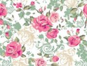 Papel De Parede Para Sala Quarto Floral Flores rosa Em 3d Adesivo Lavável FL109