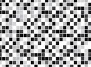 Papel de Parede Pastilha Preto Branco Cinza Lavável past31