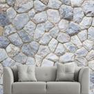 Papel de Parede Pedras Rustico Quarto Sala Painel - 264pcp