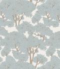 Papel de parede Peel and Stick Homkihapai Forest Theme azul cinza
