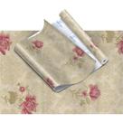 Papel de Parede Plástico Adesivo 45CMX10M Floral Rosa