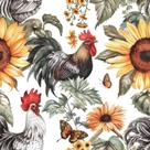 Papel de parede PODUFF Rooster Farmhouse Peel and Stick 45 cm x 3 m
