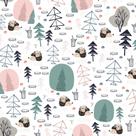 Papel de Parede Porco Espinho para Quarto de Menina 57x270cm