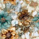 Papel de parede REDAMANCY Vintage Marble Floral Peel Stick 45x600cm