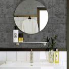 Papel de Parede Revestimento Azulejo Lavável Cimento Industrial