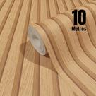 Papel de Parede Ripado Claro Texturizado PREMIUM 10m Autoadesivo 3D Sala Quarto Papel de Parede Ripado Claro Texturizado PREMIUM 10m Autoadesivo 3D Sala Quarto