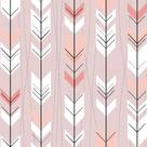 Papel de Parede Rosa Setas Decoração Escandinava 57x270cm