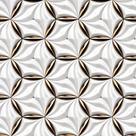 Papel De Parede Temático 3d Circular Hexagonal - 3,30x0,50m Papel De Parede Temático 3d Circular Hexagonal - 3,30x0,50m