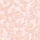 Papel De Parede Temático Floral Ramificado Rosa - 2,50x0,50m