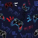 Papel De Parede Temático Para Cantinho Gamer - 1,50x0,50m Papel De Parede Temático Para Cantinho Gamer - 1,50x0,50m