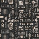 Papel de Parede Temático Tipos de Cerveja Escrita 3,3m
