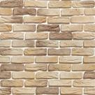Papel De Parede Tijolinho Bege Clássico - 1,50x0,50m
