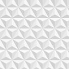 Papel de Parede Tijolo Gesso Triangular 3D Com Efeito de Sombras 1 Metro