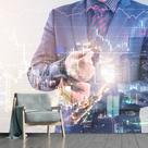 Papel de Parede Trader Ações Negócios Sala Adesivo - 404pcm