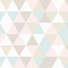 Papel de Parede Triângulos Elegance tons Pastéis 2,50m