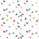 Papel de Parede Triângulos Geométricos Coloridos 57x270cm