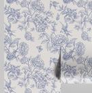 Papel de Parede Vinil Adesivo Removível, Floral Chic Branco, à Prova d'Água para Quartos e Armários - S4Sassy
