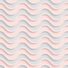 Papel de Parede Vinílico Autoadesivo Lavável Listrado Ondulação Rosa Cinza Branco Decoração Moderna Quarto - Sala de Estar - Escritório