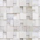 Papel de Parede Vinílico Blocos Mármore Efeito 3D Canjiquinha Sala 1.5m