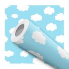 Papel De Parede Vinílico Céu Azul Nuvem Branca Infantil Quarto 2m