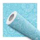 Papel de Parede Vinílico Floral Mandala Azul Sala Quarto 10m