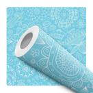 Papel de Parede Vinílico Floral Mandala Azul Sala Quarto 1m