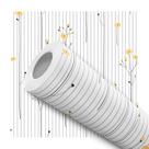 Papel de Parede Vinílico Flores Amarelas Classico Sala 2.5m Papel de Parede Vinílico Flores Amarelas Classico Sala 2.5m