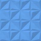 Papel De Parede Vinílico Geométrico Efeito Visual 3D Azul Sala Quarto 1.5m