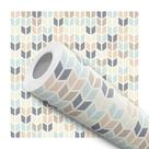 Papel de Parede Vinílico Geométrico Tom Pastel Quarto 2m