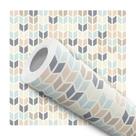 Papel de Parede Vinílico Geométrico Tom Pastel Quarto 3m
