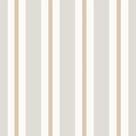 Papel de Parede Vinílico Listra quadros cinza claro e marrom revoada 4458 53x1000