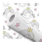 Papel de Parede Vinílico Menina Princesa Infantil Quarto 3m