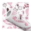 Papel De Parede Vinílico Paris Teen Quarto Rosa Flores Bicicleta 3.5m Papel De Parede Vinílico Paris Teen Quarto Rosa Flores Bicicleta 3.5m