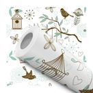 Papel De Parede Vinílico Pássaros Natureza Quarto 10m Papel De Parede Vinílico Pássaros Natureza Quarto 10m