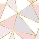 Papel De Parede Vinílico Roxo E Rosa Gold Quarto e Sala 2m