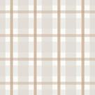 Papel de Parede Vinílico Xadrez quadros cinza claro e marrom revoada 4457 53x1000