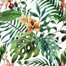 Papel de parede WESTICK Tropical Leaf Peel and Stick 0,44 x 3 m