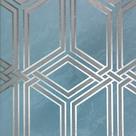 Papel de Parede White Swan Geométrico Azul WS100003R