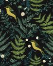 Papel de parede XRUIBZI Forest Vintage Boho Green Leaf 44,5 cm x 3 m