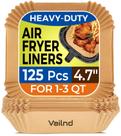 Papel de pergaminho descartável Air Fryer Liners Vailnd 125 unidades